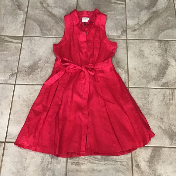 Anthropologie HD in Paris Printemp linen dress 10 - Picture 4 of 11